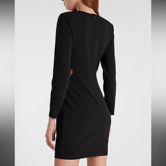 NWT Zara Long Sleeve Cutout Mini Dress Sz XS - Picture 4 of 6